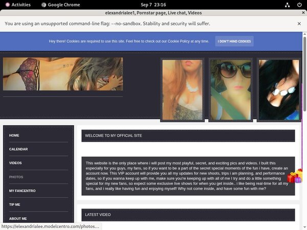 Become Elexandrialee.modelcentro.com Member