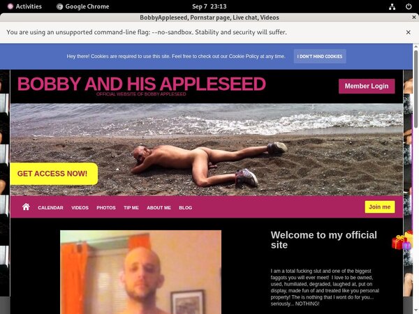 Bobbyappleseed.modelcentro.com Paysite