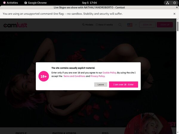 Camlust.com Wachtwoord