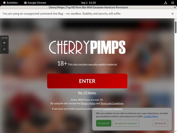 Cherrypimps.com Sign Up Form