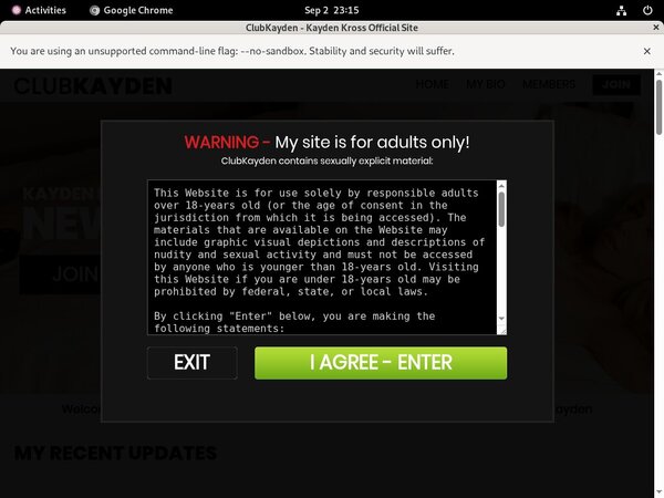 Club Kayden Male Pornstars