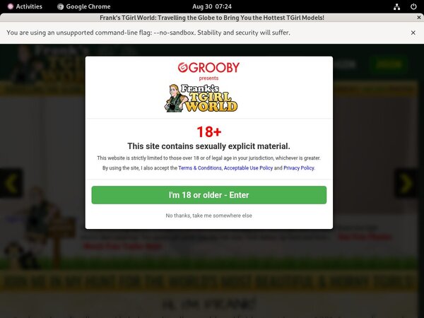 Franks T-Girl World Free Trial Coupon