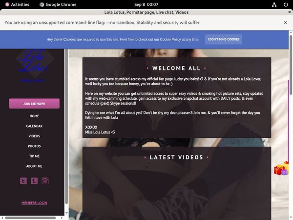 Free LolaLotus Porn Accounts