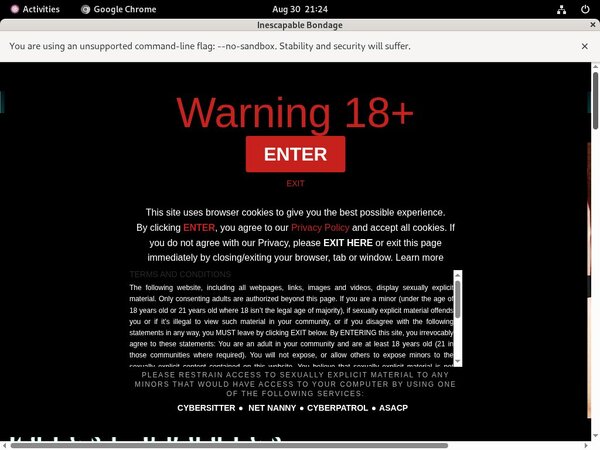 Inescapablebondage.com Signup