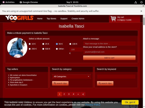 Isabella Tasci Web Site