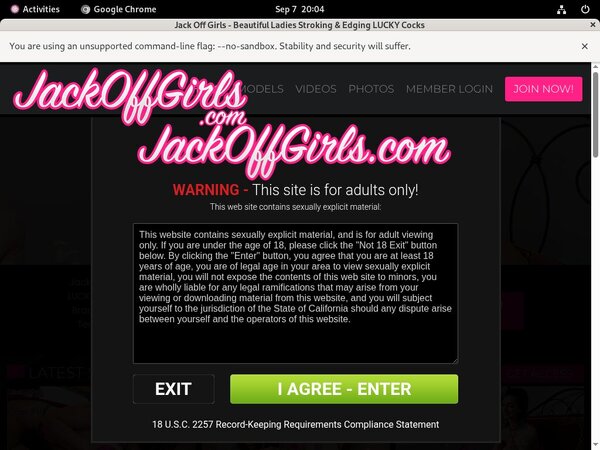 Jackoffgirls.com Parola D'ordine