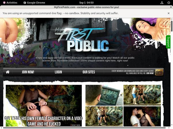 Logins For My First Public Free