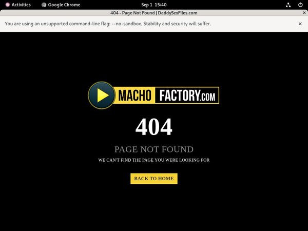 Macho Factory Login Password