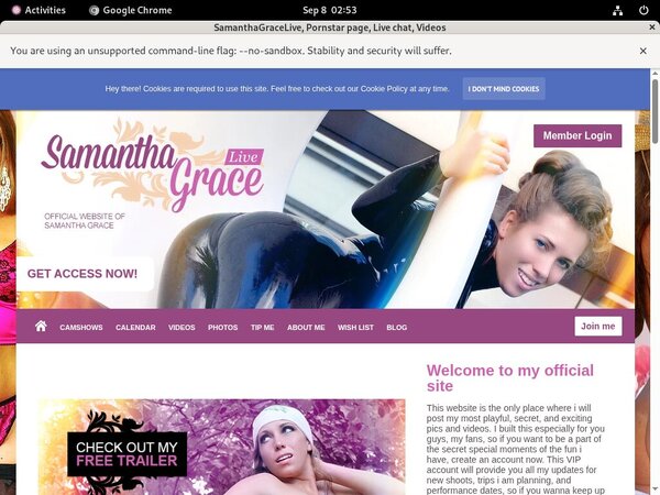 New Samanthagracelive.modelcentro.com Porn