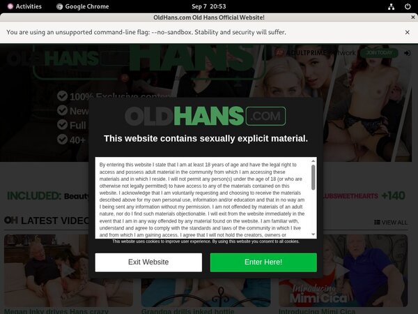 Oldhans.com Desktop