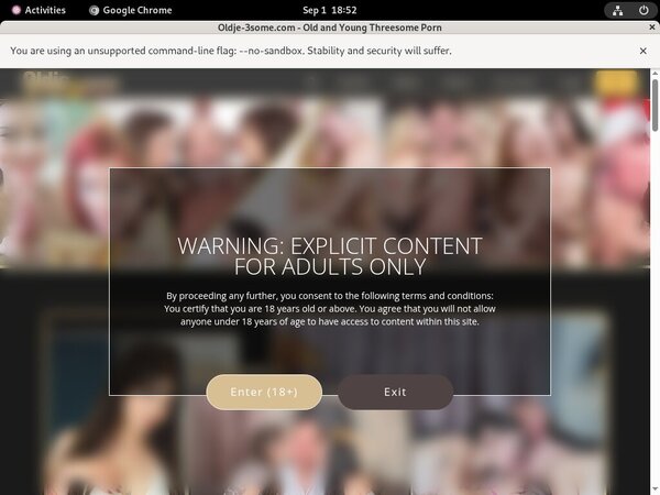 Oldje-3some.com Exclusive Discount