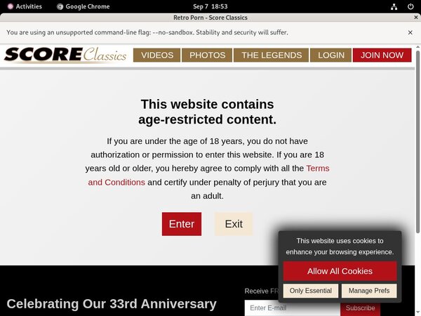 Score Classics Logon