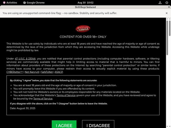 Seduced Boyz Str8 Discount Offer