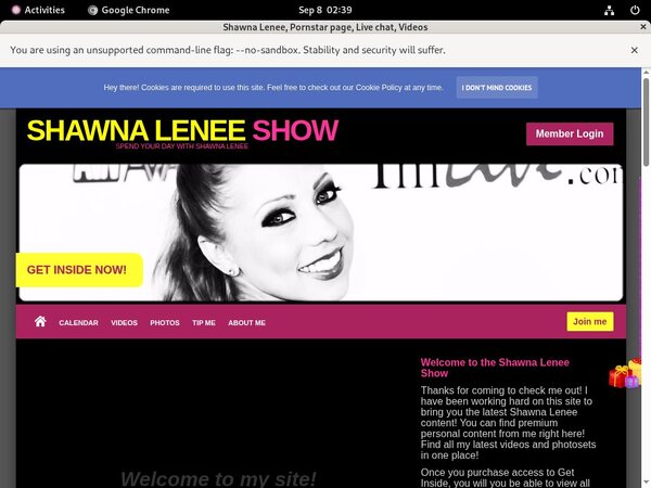 Shawnaleneeshow.modelcentro.com Discount Join Page