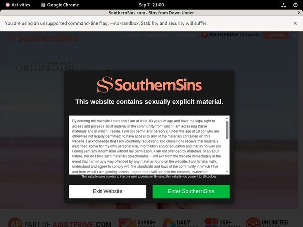 Southern Sins With Webbilling.com