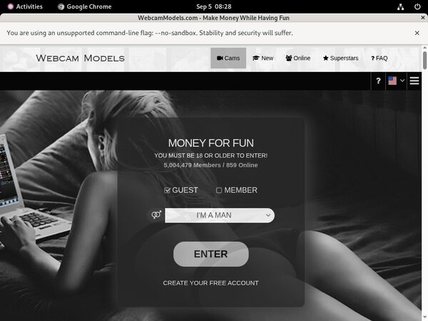 Webcam Models Member Trial