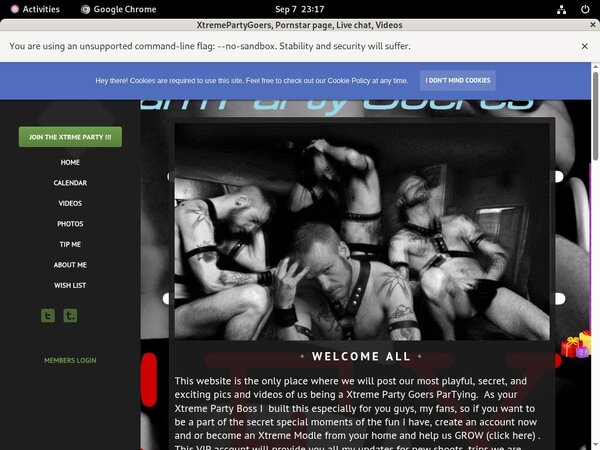 XtremePartyGoers Site Review