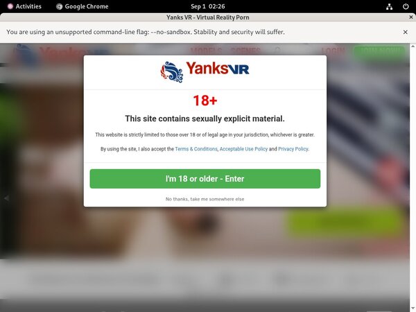 Yanks VR Pass Word