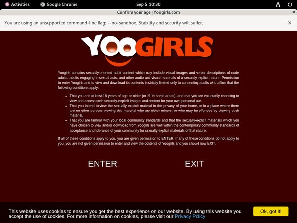 Yoogirls.com Payment Page