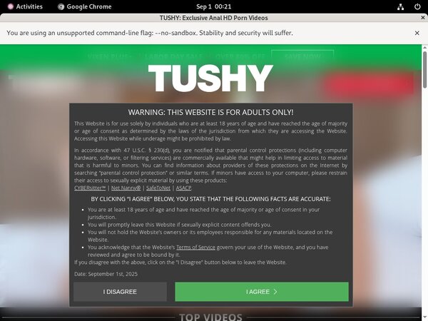 Tushy Using Paypal