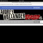 Audrey Hollander Account Gratis